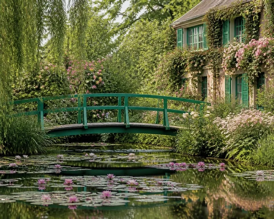 Les plus beaux villages de leure : les jardins de Claude Monet à Giverny au printemps