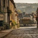 Les plus beaux villages de leure : ruelle de Lyons-la-Forêt en Normandie